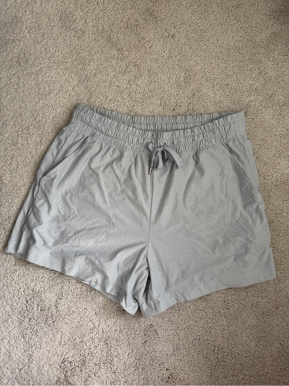 Old Navy Light Gray Athletic Drawstring Shorts